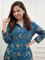 Women Co Ord Set for Women | Co Ord Set for Women Stylish | Kurta Set for Women | Kurta Set | Ethnic Co Ord Set for Women | 3/4 Sleeve Women Co-ord set - Image 3