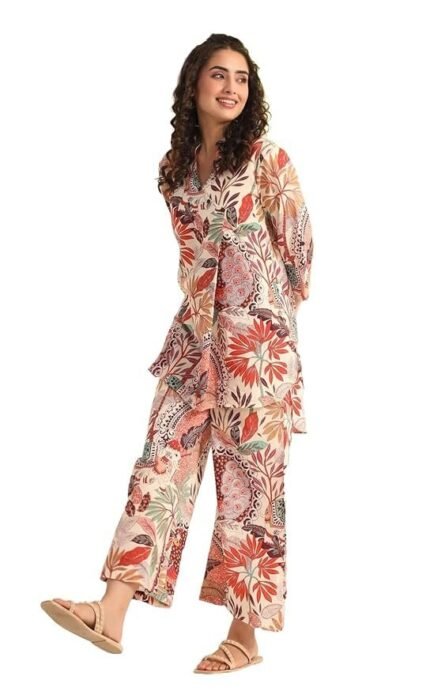 Women Kurta Set For Women|Co-Ords Set|Kurta Pant Set|Coordinate Set|Summer Suit|Printed Short Kurti With Pant Set|