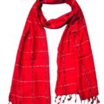 Women And Girl's Fancy Viscose Jhanda Checked Scarves, Scarf, Stole