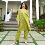 Women Cotton Blend Co-Ord Set - Image 4
