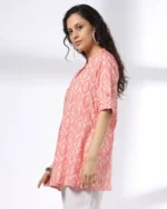 Women Geometric Print A-Line Kurti - Image 4