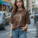 Women Oversized Fit Graphic T-shirt
