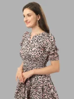 DRESSES FOR WOMEN WESTERN WEAR LEOPARD PRINT